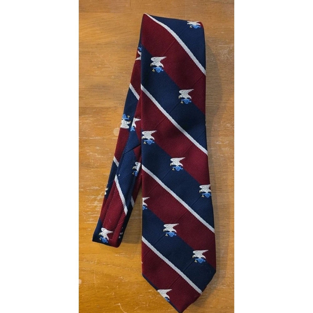 RARE American revolution Bicentennial Tie 1976 Red &‎ Blue